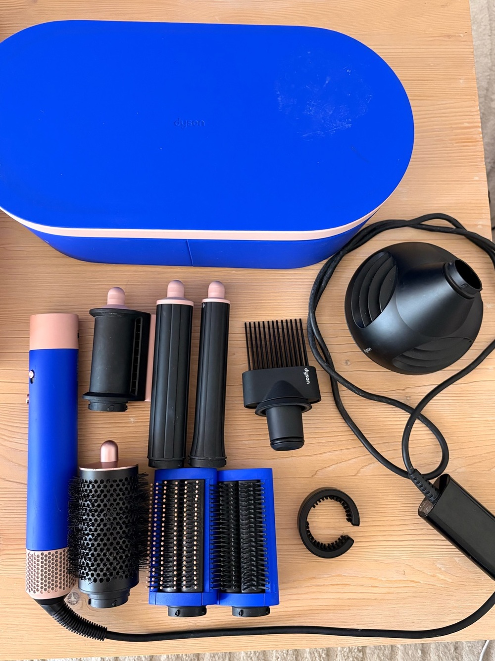 Dyson Air Wrap Blue/Blush Complete Styler with Case